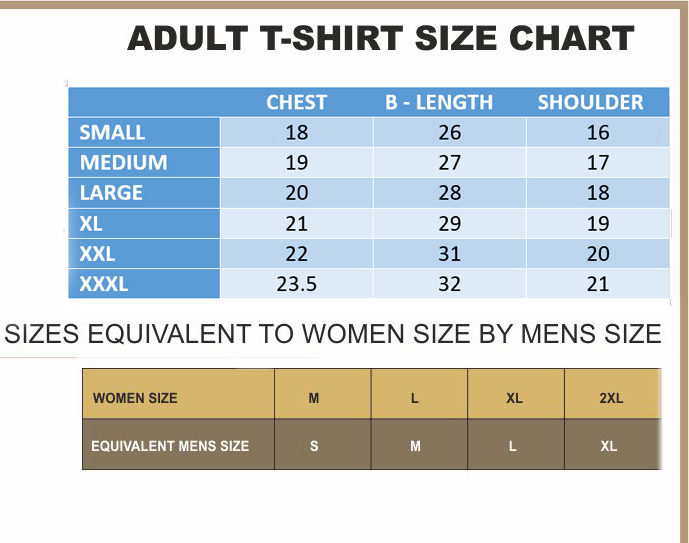 Wwe Size Chart